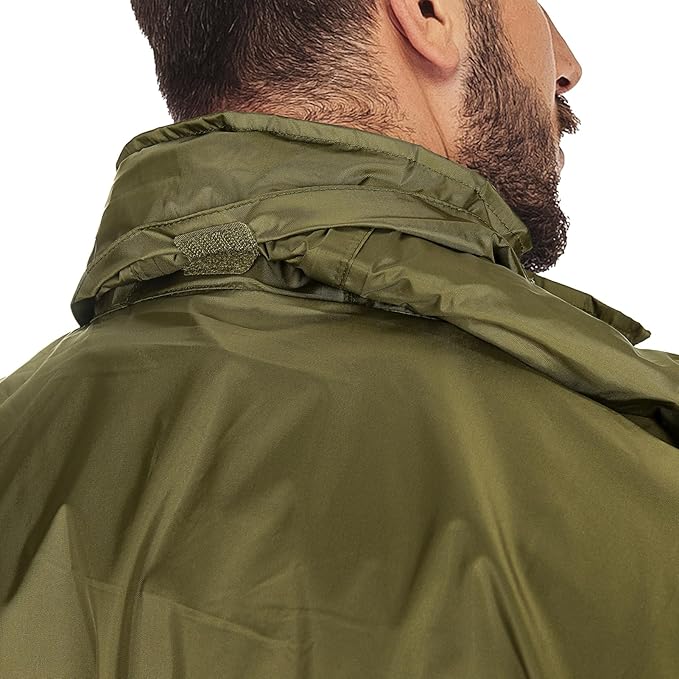 33,000ft Packable Rain Jacket Men's Lightweight Waterproof Rain Shell Jacket Raincoat with Hood for Golf Cycling Windbreaker