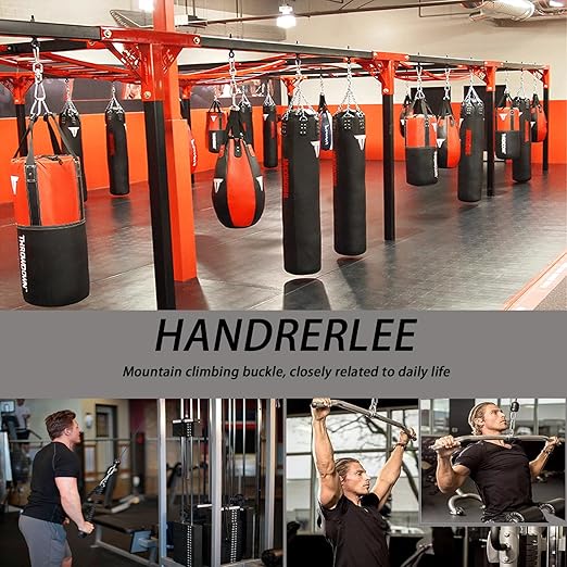 200PCS 2.36'' Spring Snap Hook, M6 1/4Inch Galvanized Silver Steel Carabiner Clip, Small Carabiner Clip 260LBS Holding Capacity Quick Link Clip Keychain for Hammock Dog Leash & Camping Gym