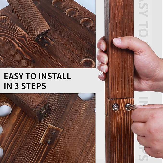 360 Degree Rotating Pool Stick Holder, Pool Cue Holders for Billiard Room, Floor Stand Billiard Cue Rack up to 16 Sticks, Natural Wood Pool Cue Equipment Storage Organizer, Billiard Gifts for Men