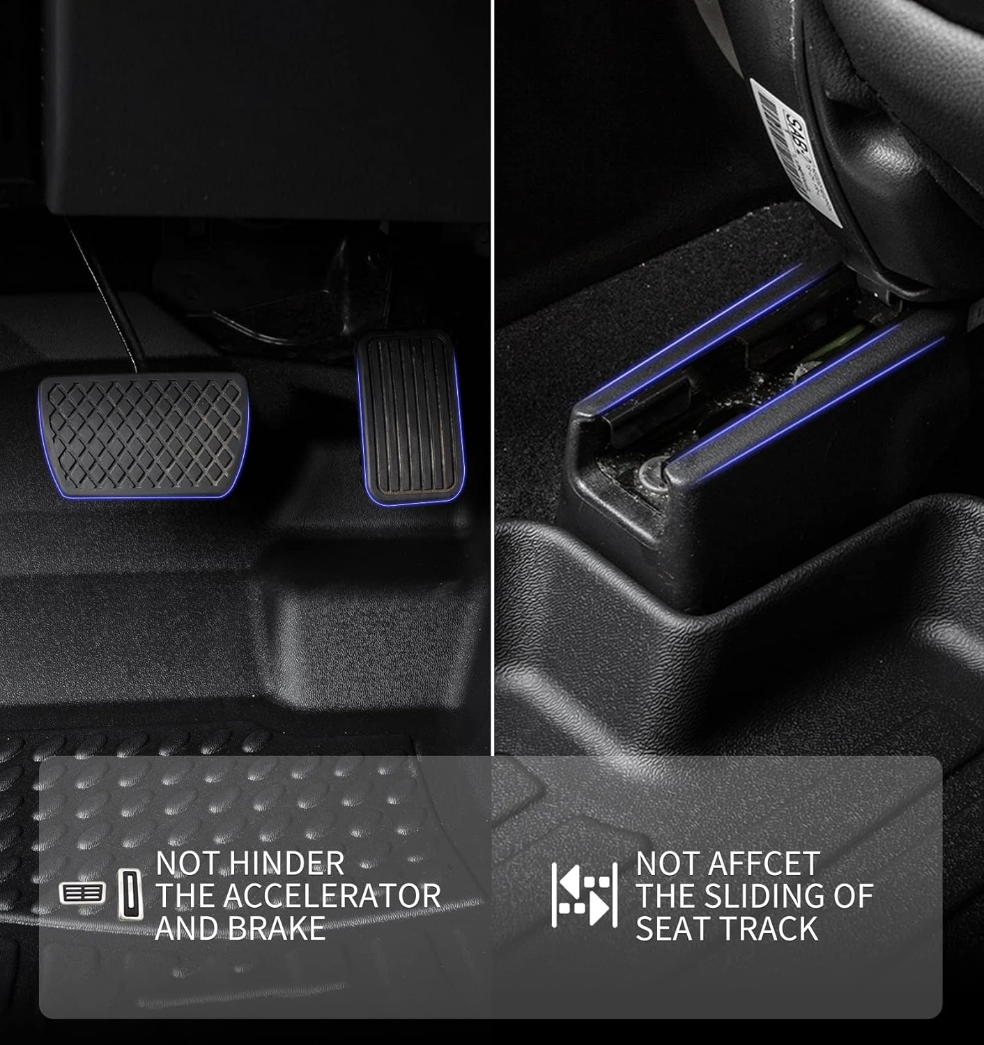 KELCSEECS Floor Mats Custom for Hyundai Tucson 2021 2020 2019 2018 2017 2016 All Weather Protection TPE Heavy Duty Non-Slip Automotive Floor Liners Fits Front & 2nd Row Full Set Accessories, Black