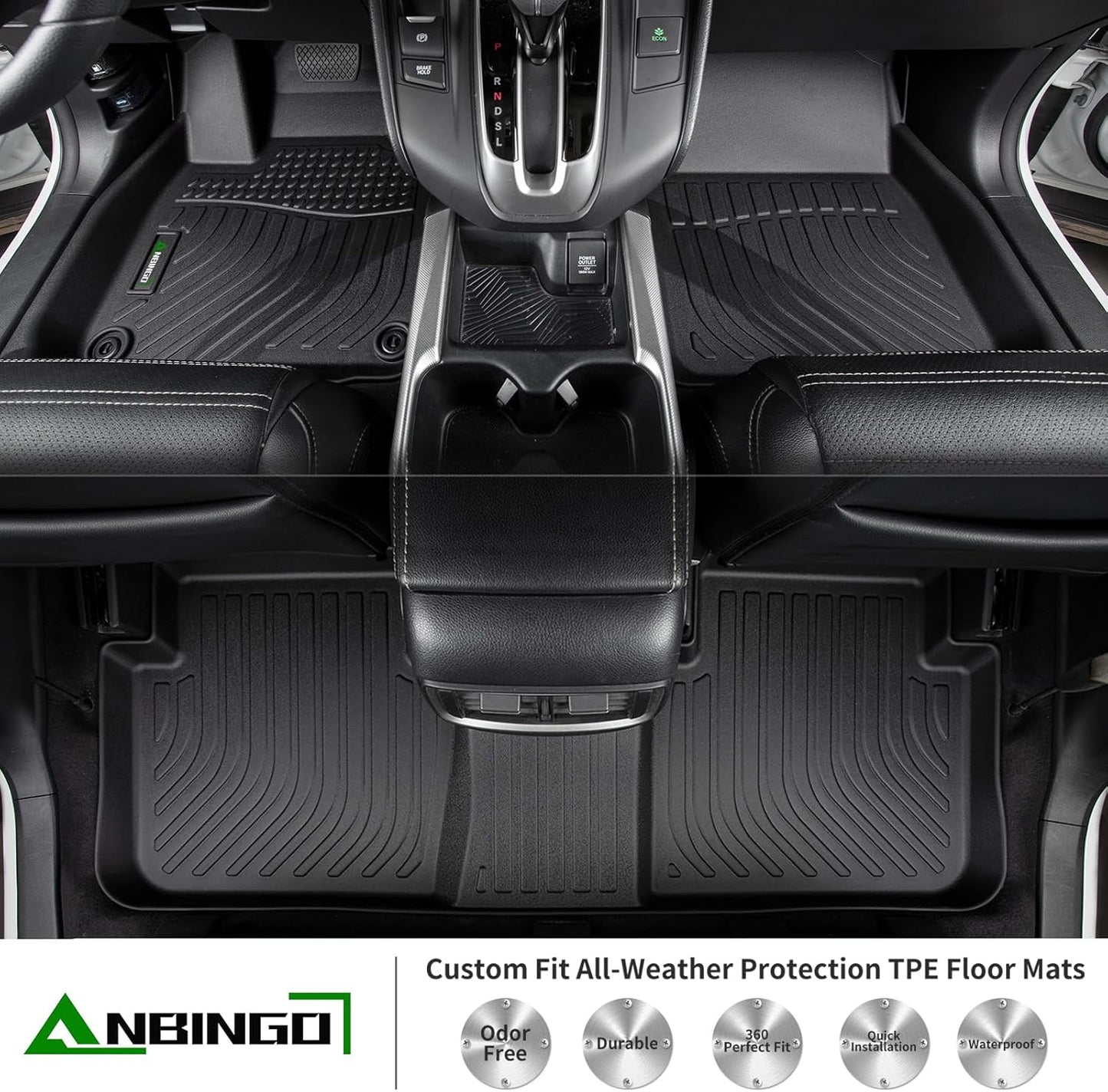ANBINGO®Floor Mats Fit for Toyota 4Runner 2013-2024 / Lexus GX460 2014-2024 All Weather Mats for Toyota 4Runner TPE Car Mat Rugs for 2020 2021 4Runner Rubber Trunk Carpet for 2022 2023 4Runner