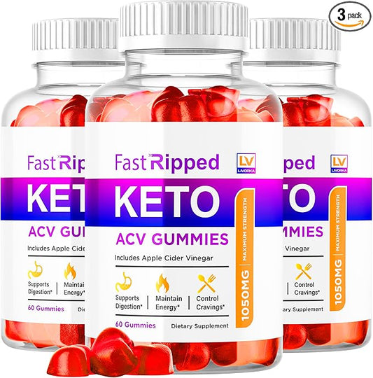 (3 Pack) Fast Ripped Keto ACV Gummies Advanced Weight Loss, Fast Ripped Weight Loss Gummies Keto+ACV, Keto ACV Gummies Ripped, Keto Fast, Ripped Keto, Fast Ripped Keto + ACV Gummies 1050mg, 3 Months