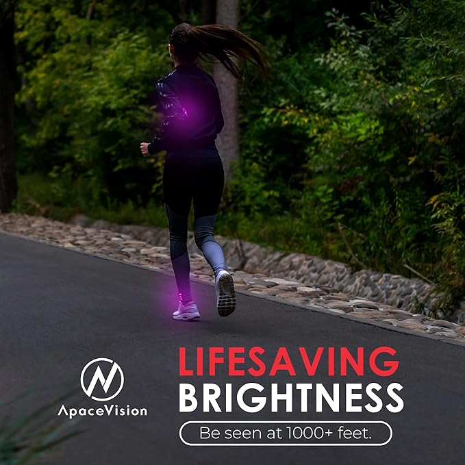 LED Safety Light (2 Pack) - Clip On Strobe/Running Lights for Runners, Dog, Bike, Walking, Boat, Kayak, Stroller and More - High Visibility Accessories for Your Reflective Gear, Bicycle