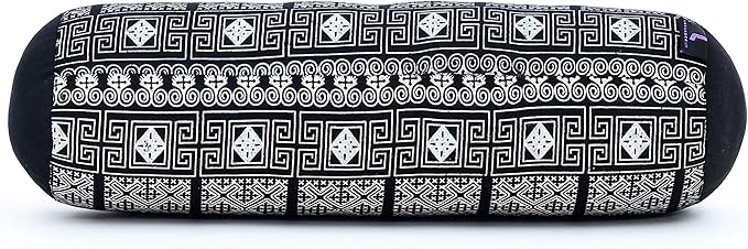 Leewadee Small Yoga Bolster – Shape-Retaining Cervical Neck Roll, Tube Pillow for Comfortable Reading, Kapok Filling, 22 x 6 x 6 inches