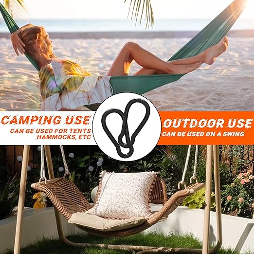 25PCS 4" Hevy Duty Carabiner Clips,M10 Spring Snap Hooks Large Carabiners Galvanized Steel Qiuck Link Clip 770LBS Holding Capacity Keychain Buckle for Outdoor Hiking Camping hammocks Dog leashes