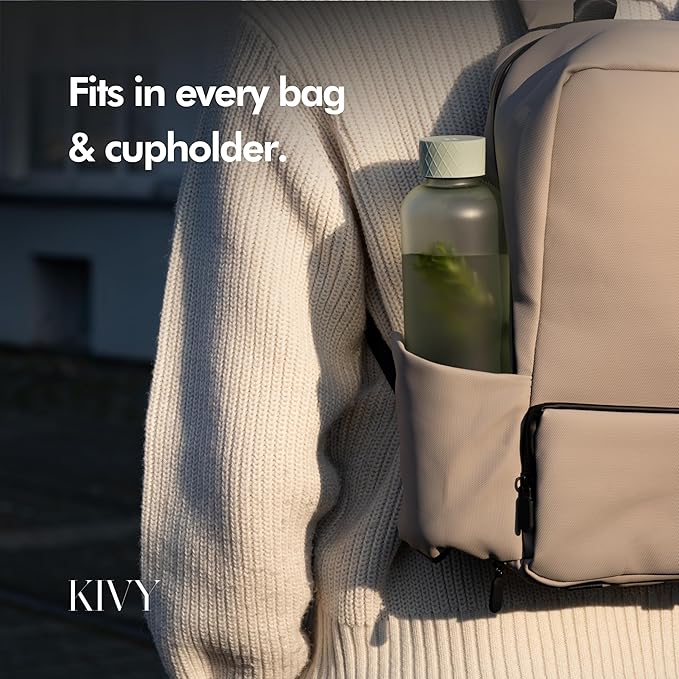 KIVY Tritan Water Bottle 2nd Generation (White Gold, 22oz)