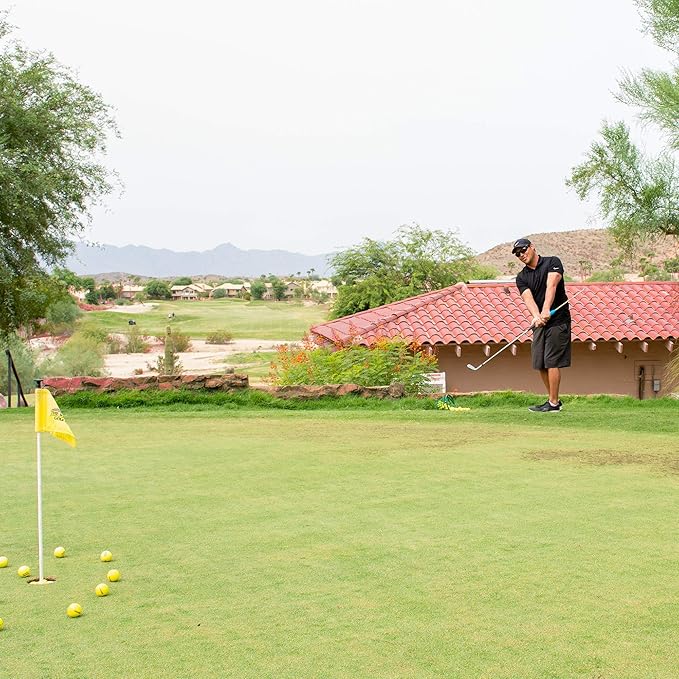 Lag Shot Golf Training Aid | Lag Stick Golf Swing Trainer Provides Instant Feedback On Chip Shot Faults | Rotation and Golf Wrist Hinge Trainer Fits Mens, Womens, Kids/Junior Clubs