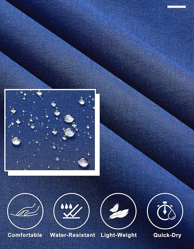 Libin Mens Golf Pants Stretch Work Dress Pants 30"/32"/34" Quick Dry Lightweight Casual Comfy Trousers with Pockets