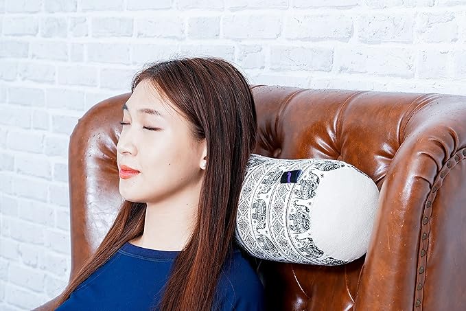 Leewadee Small Yoga Bolster – Shape-Retaining Cervical Neck Roll, Tube Pillow for Comfortable Reading, Kapok Filling, 22 x 6 x 6 inches