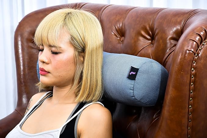 Leewadee Small Yoga Bolster – Shape-Retaining Cervical Neck Roll, Tube Pillow for Comfortable Reading, Kapok Filling, 22 x 6 x 6 inches