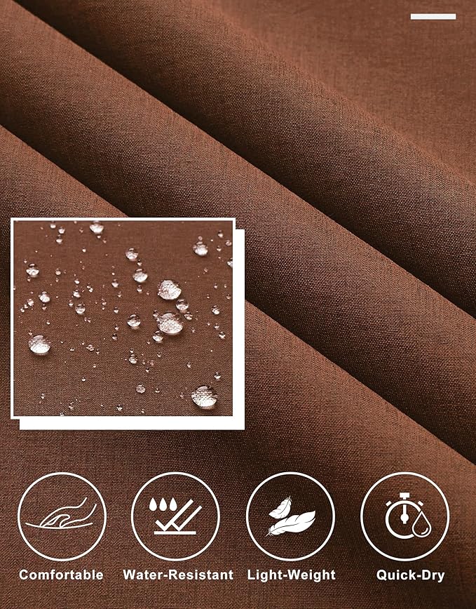 Libin Mens Golf Pants Stretch Work Dress Pants 30"/32"/34" Quick Dry Lightweight Casual Comfy Trousers with Pockets